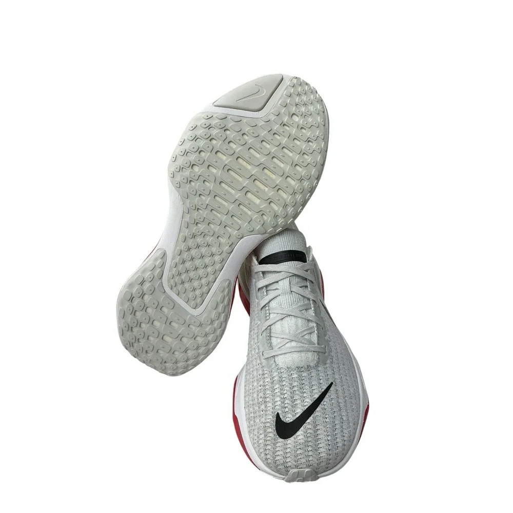 Nike Invincible 3 – Size 10 Men Running Shoe Grey White Fire Red NEW With Defect